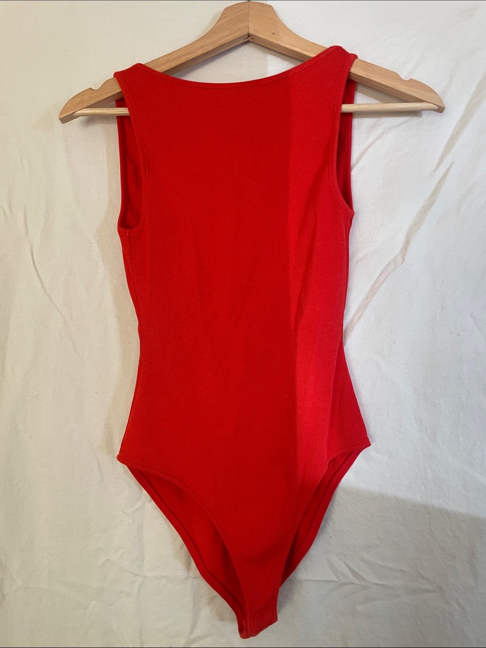 Sezane backless bodysuit tank